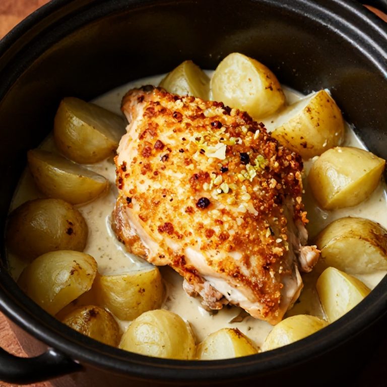 Easy Garlic Parmesan Chicken and Potatoes