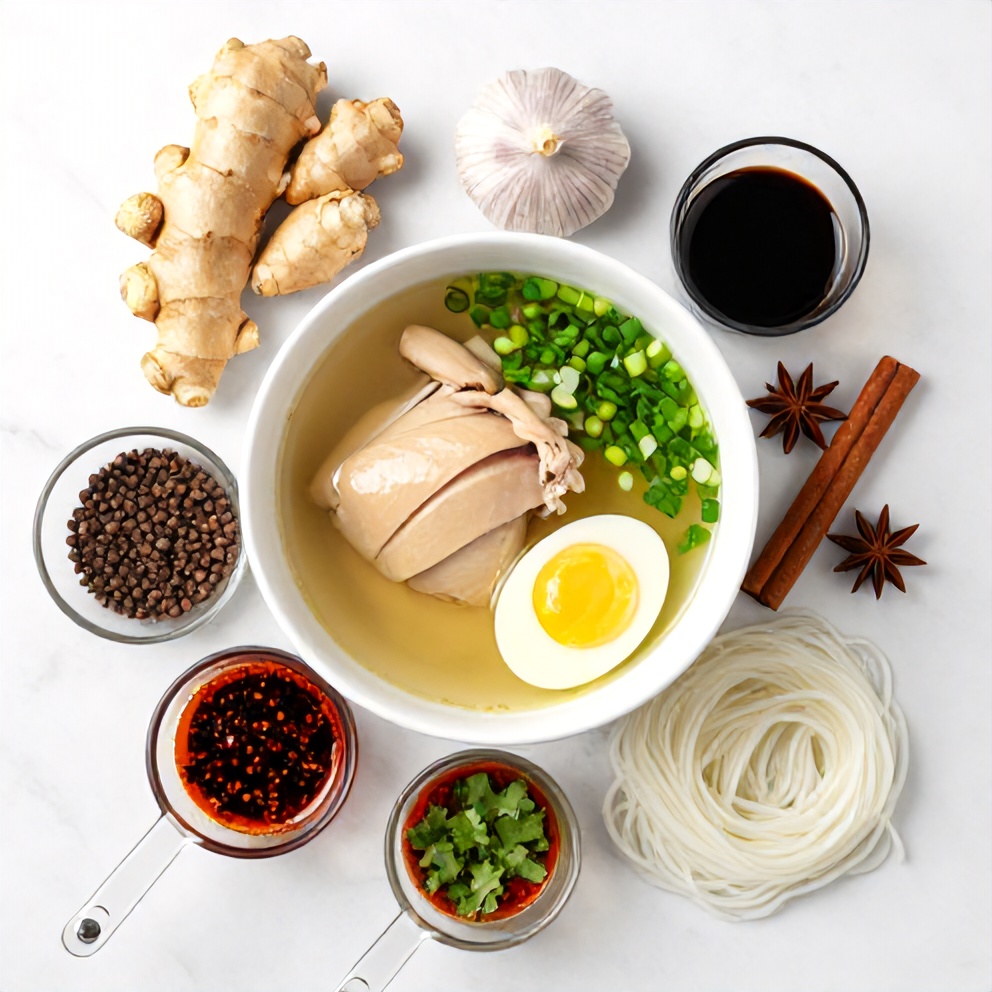 Ginger Garlic Broth Ingredients