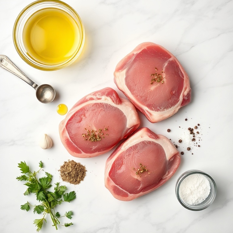 Ingredients for Easy Grilled Lamb Chops with Fresh Mint Sauce