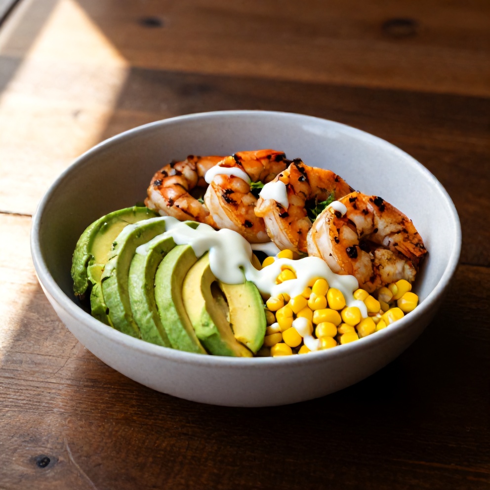 Easy Grilled Shrimp and Avocado Bowl