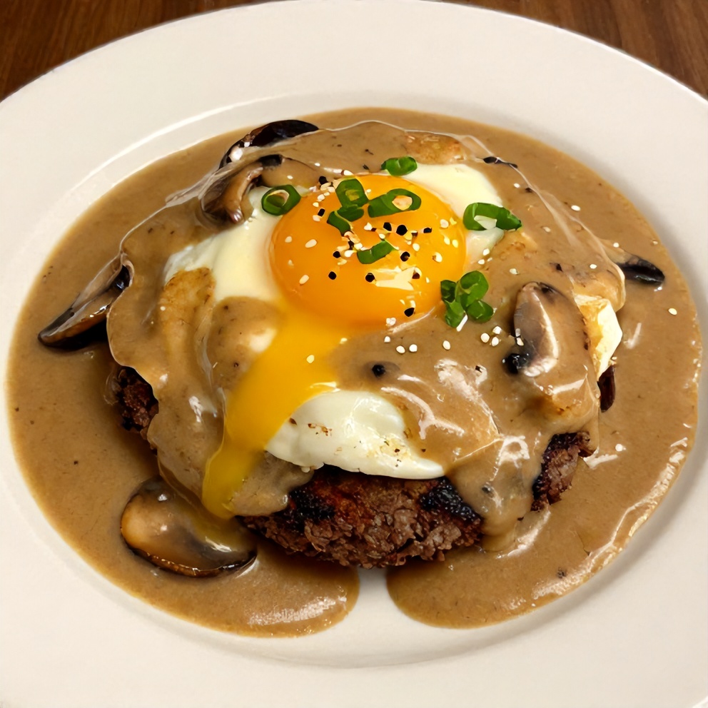 Plated Hawaiian Loco Moco