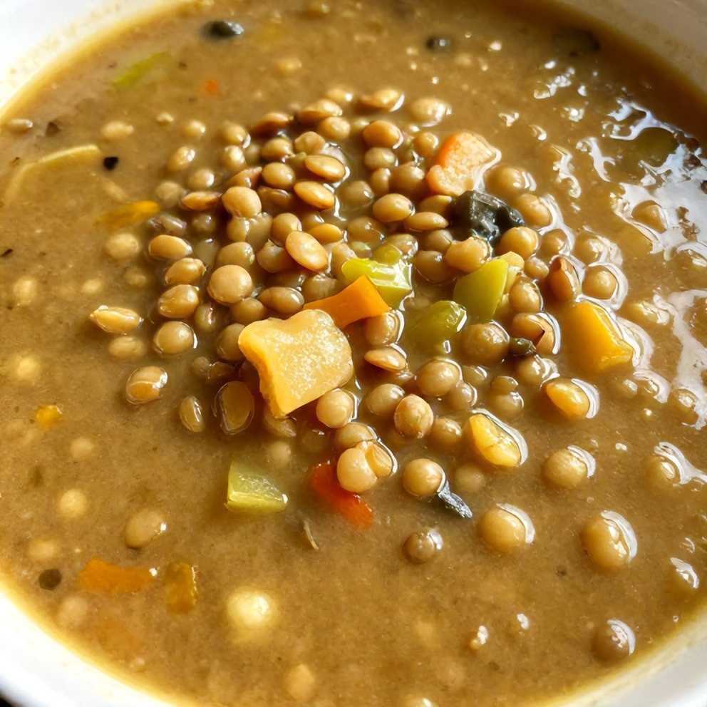 Easy Hearty Lentil and Vegetable Soup