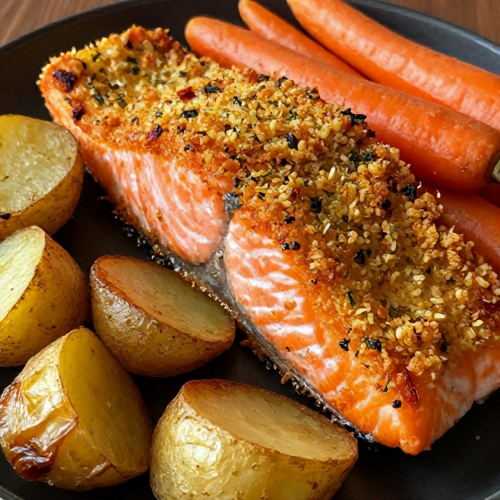 easy herb crusted salmon