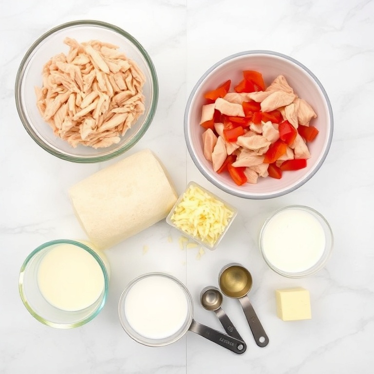Ingredients for Easy High Protein Chicken Enchiladas
