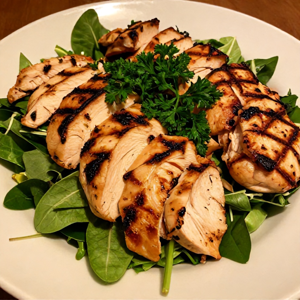 Plated Grilled Chicken Cobb Salad