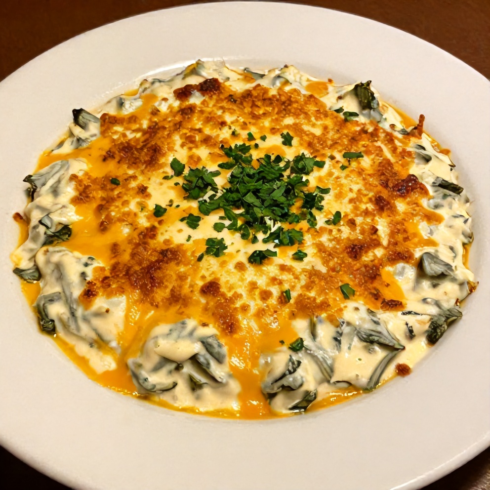Jalapeño Spinach Artichoke Dip served with tortilla chips