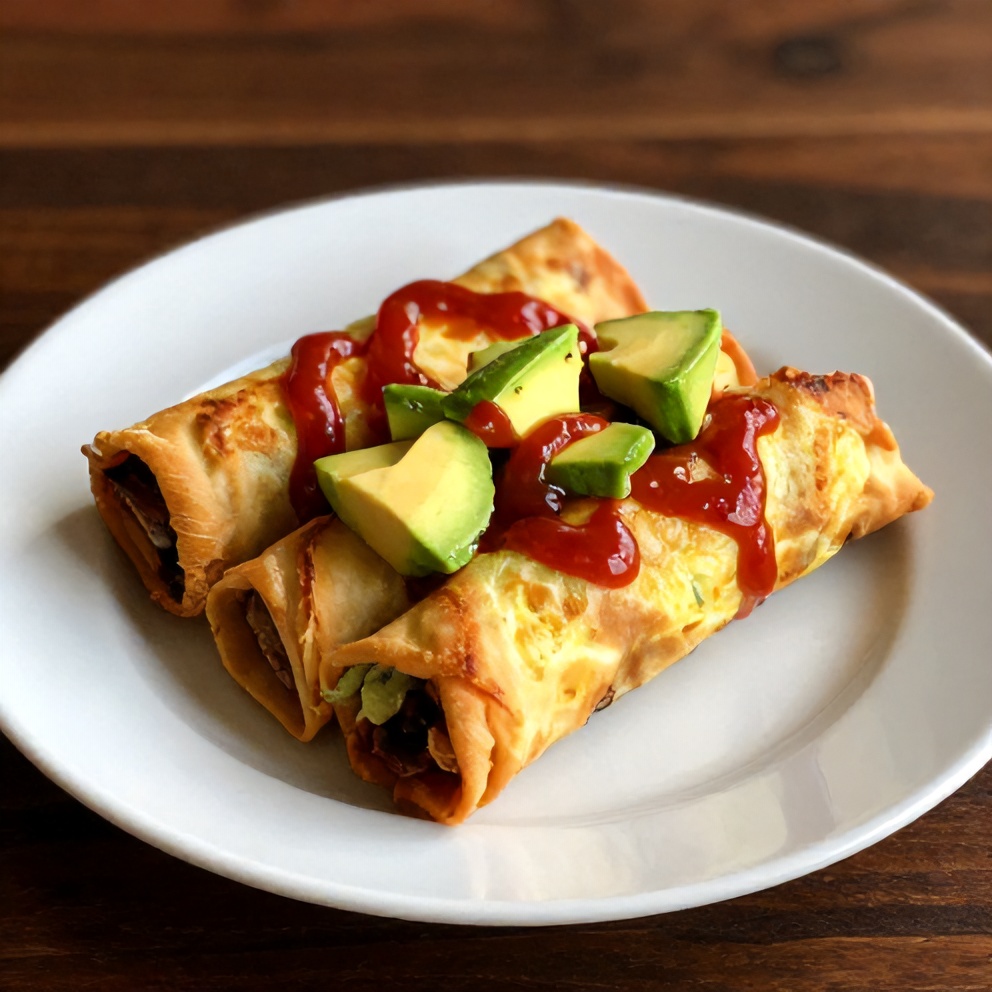 Plated Keto Egg Roll in a Bowl