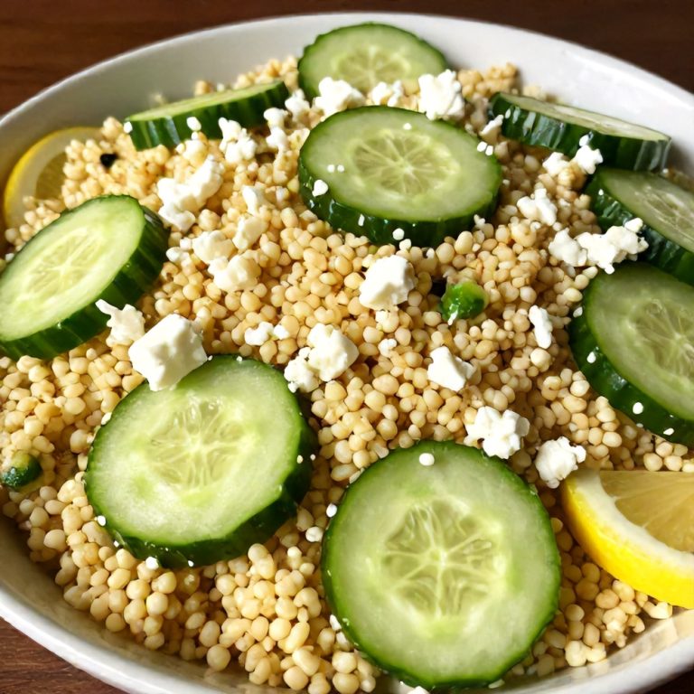 Easy Lemon Cucumber Couscous Salad