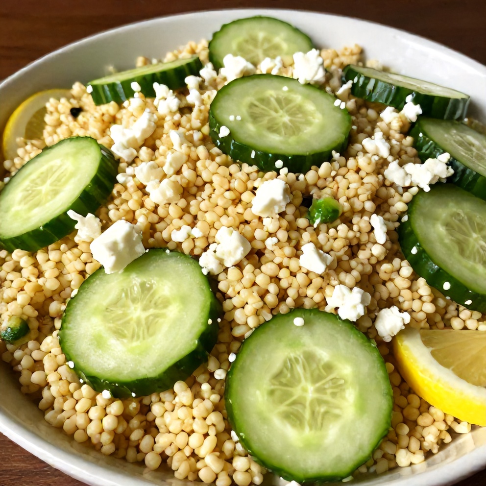 Easy Lemon Cucumber Couscous Salad