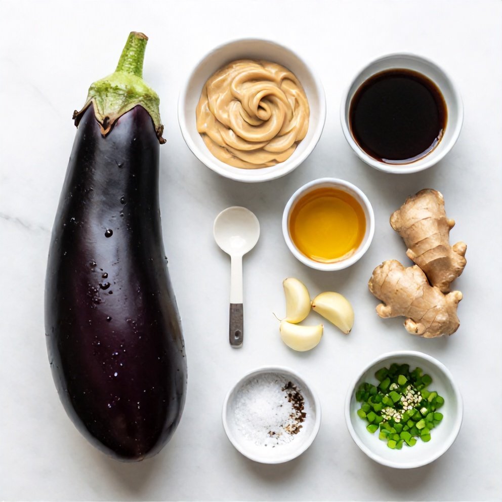 Ingredients for Miso Glazed Eggplant