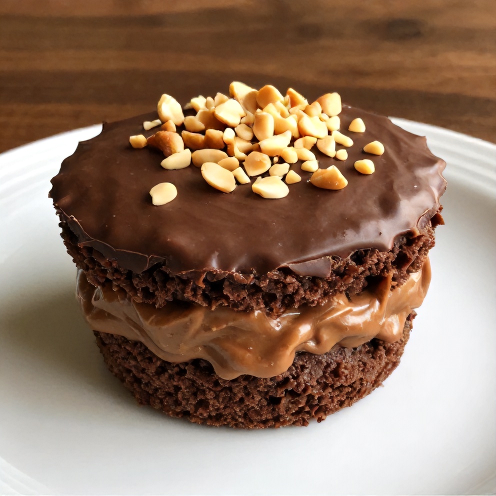 No-Bake Chocolate Peanut Butter Protein Cups ready to be served