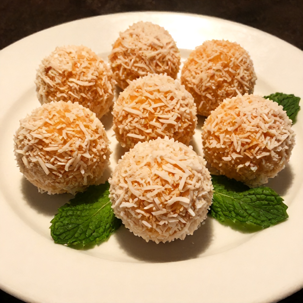 Orange Creamsicle Truffles on a serving platter