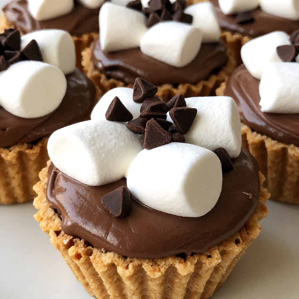 Easy No Bake S’mores Pudding Cups