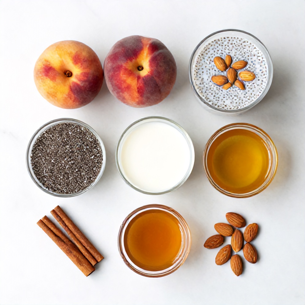 Peach Chia Pudding Ingredients