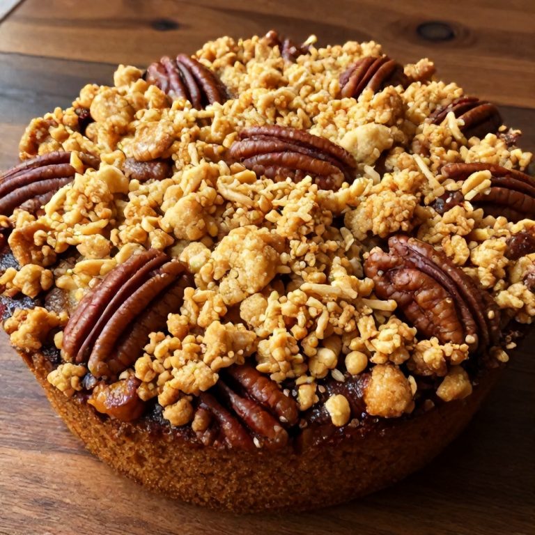 Easy Pecan Apple Crisp Coffee Cake
