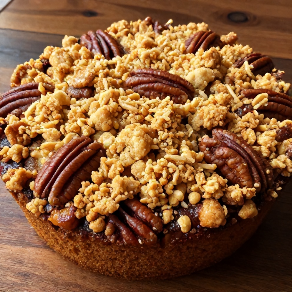Easy Pecan Apple Crisp Coffee Cake