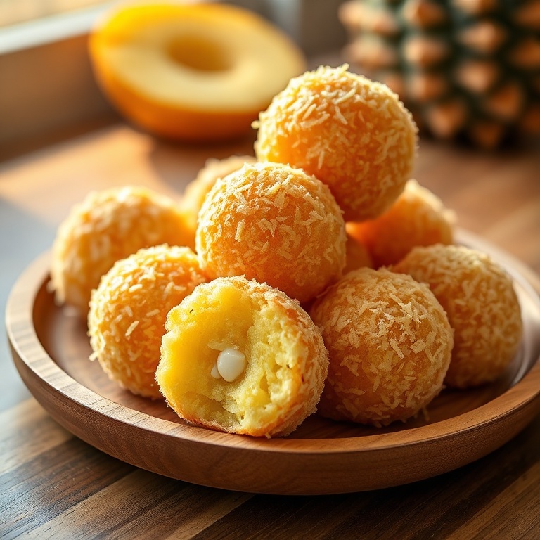 Easy Pineapple Coconut Balls