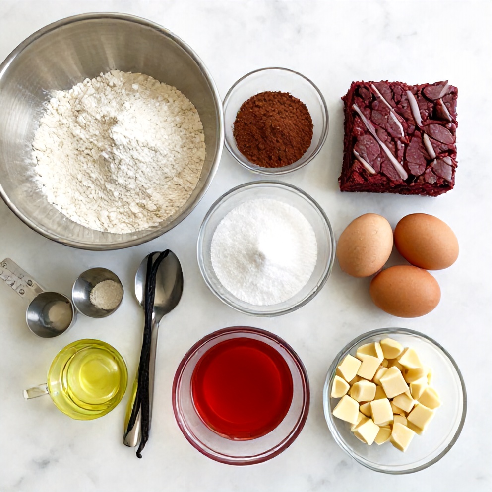 Red Velvet Brownies Ingredients