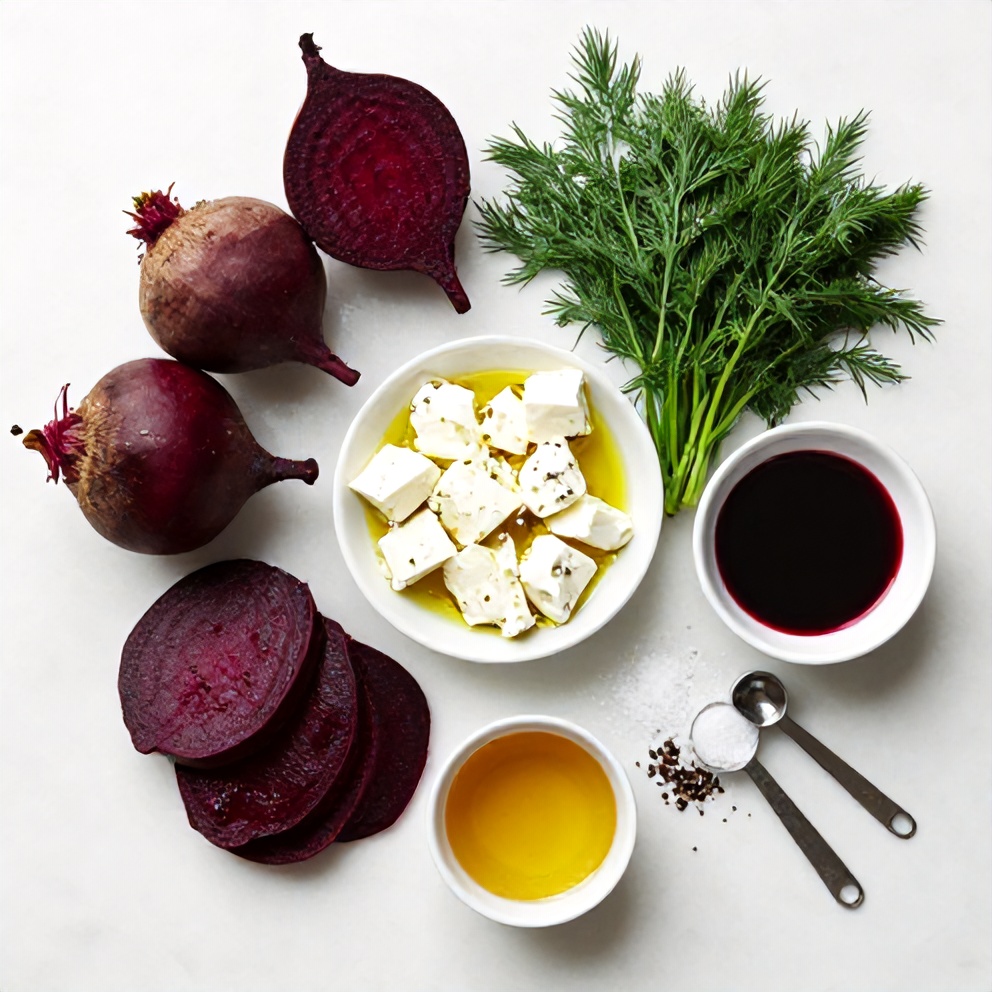 Raw Ingredients for Roasted Beet Salad