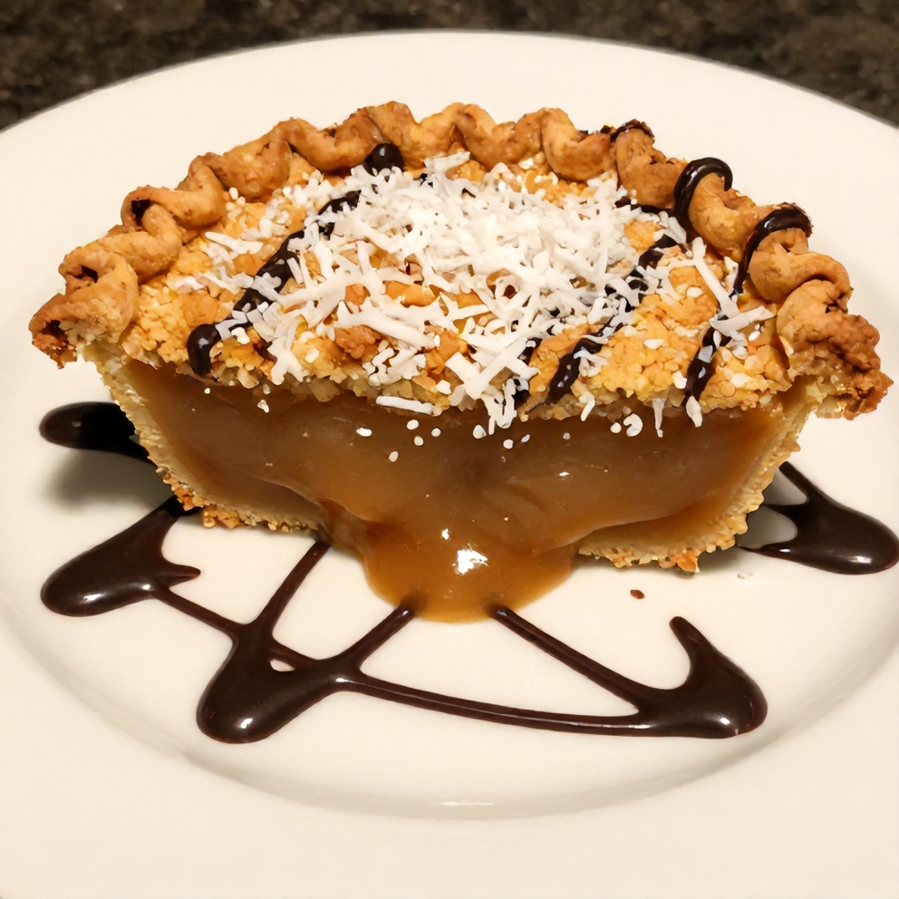 Served Samoa Cookie Pie