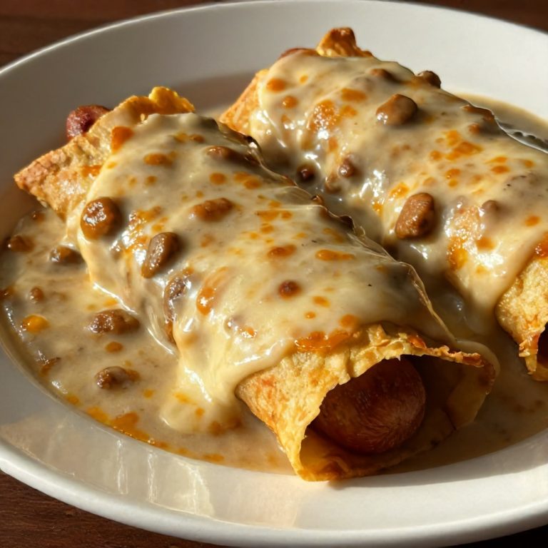 Easy Sausage Gravy Enchiladas