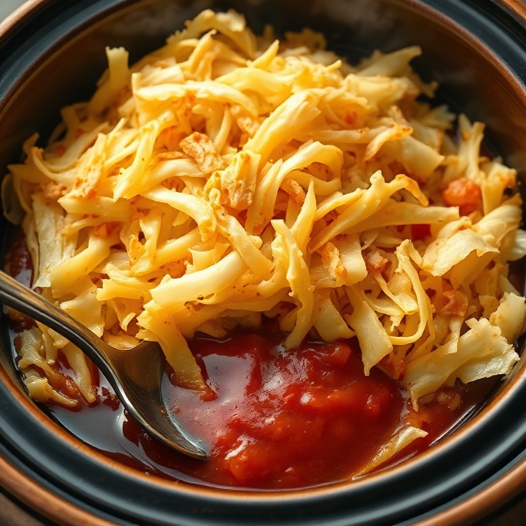 Easy Slow Cooker Cabbage