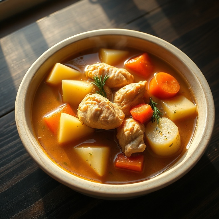 Easy Slow Cooker Chicken Stew