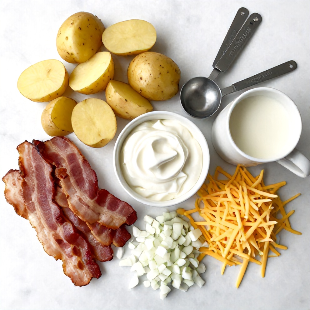 Slow Cooker Potato Casserole Ingredients