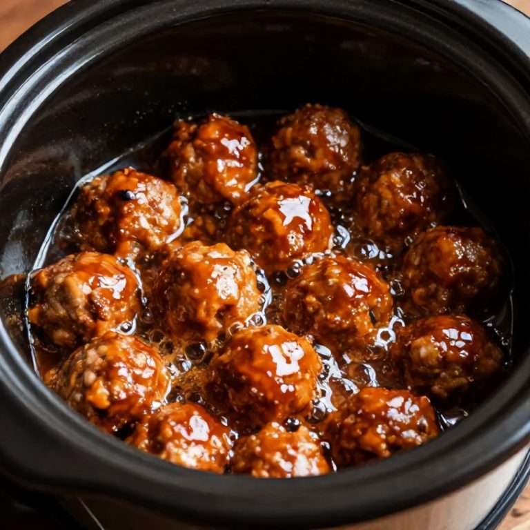Easy Slow Cooker Sweet and Sour Meatballs