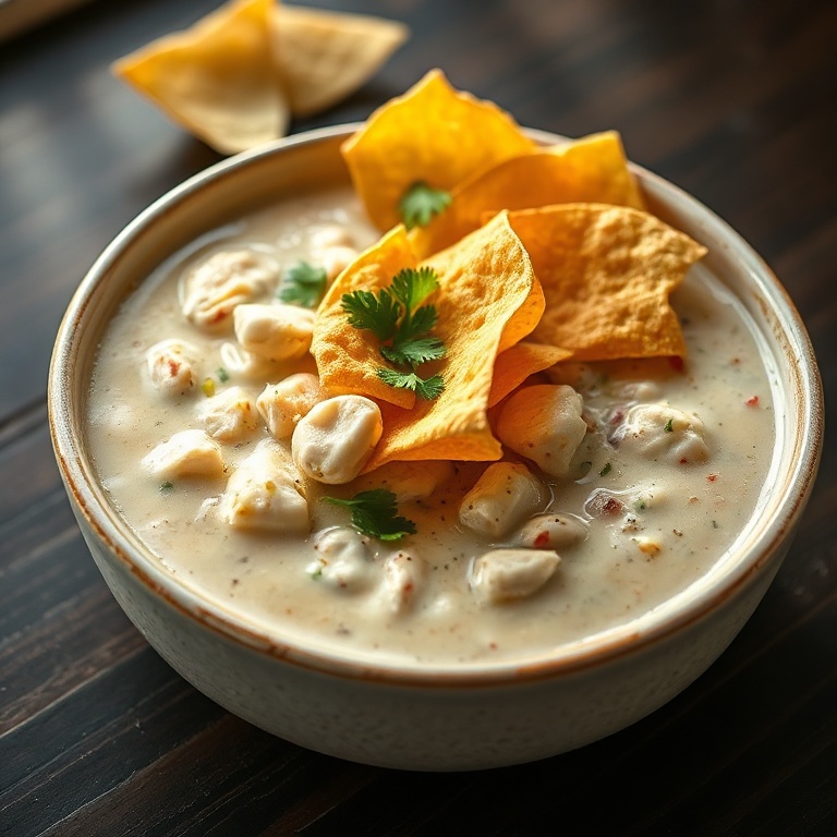 Easy Slow Cooker White Chicken Chili