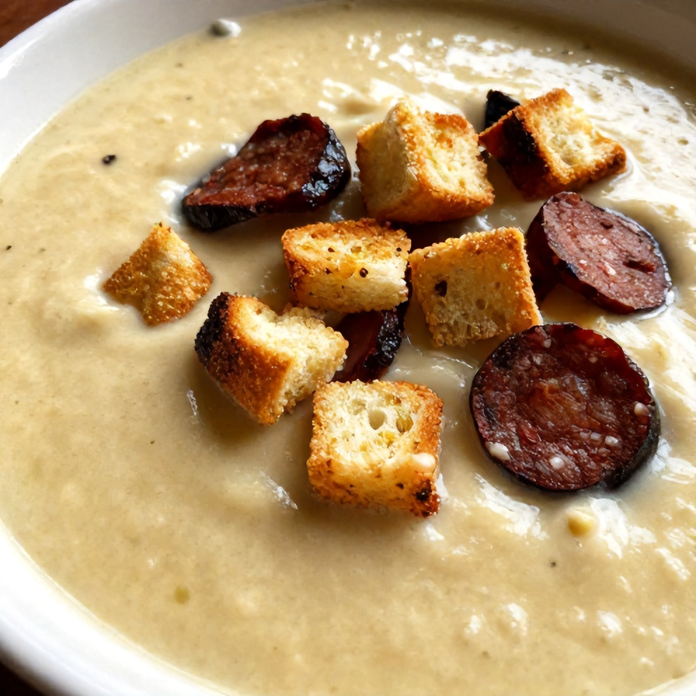 Spanish Potato Soup with Chorizo