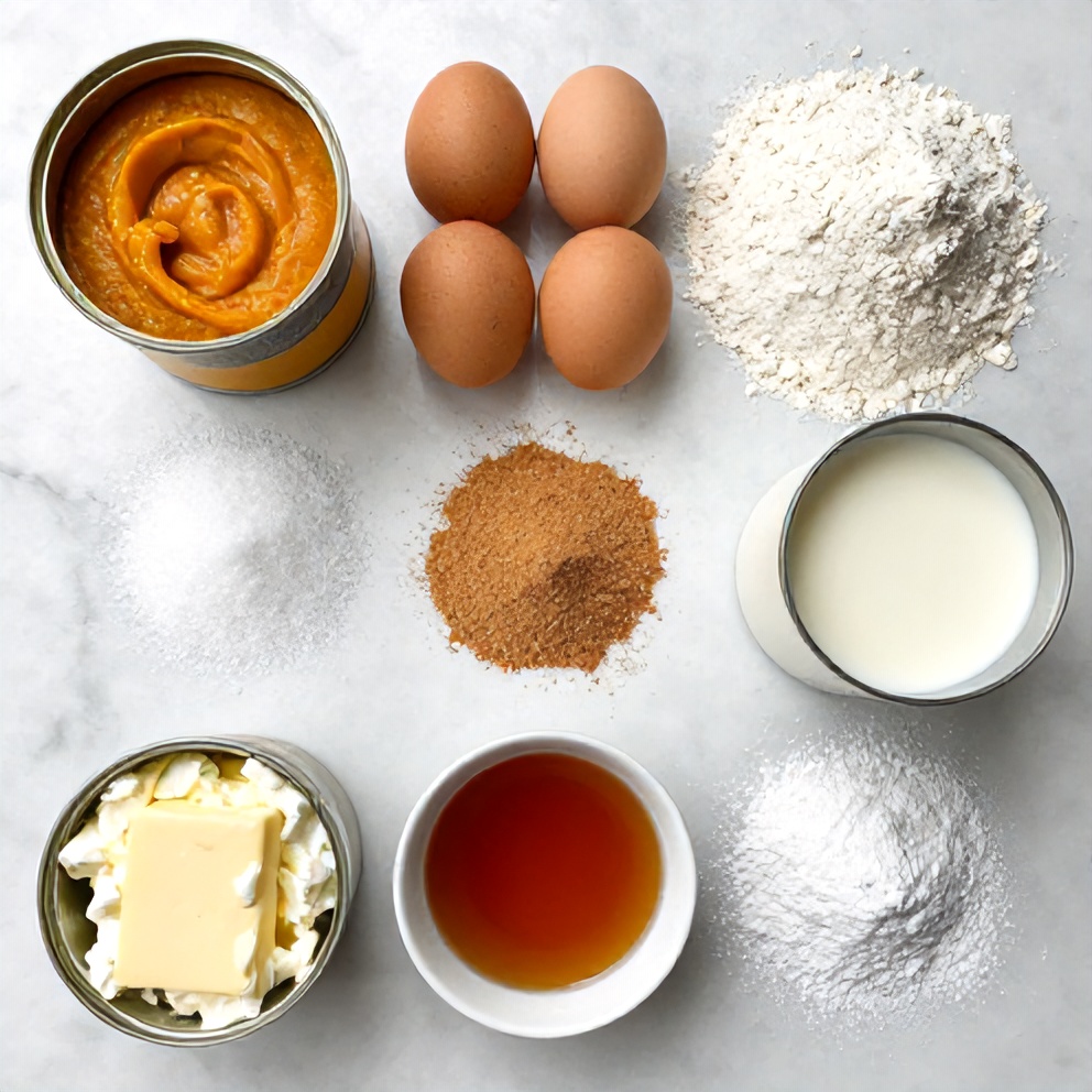 Easy Spiced Pumpkin Roll Ingredients