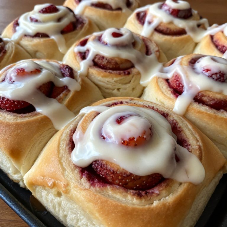Easy Strawberry Cinnamon Rolls