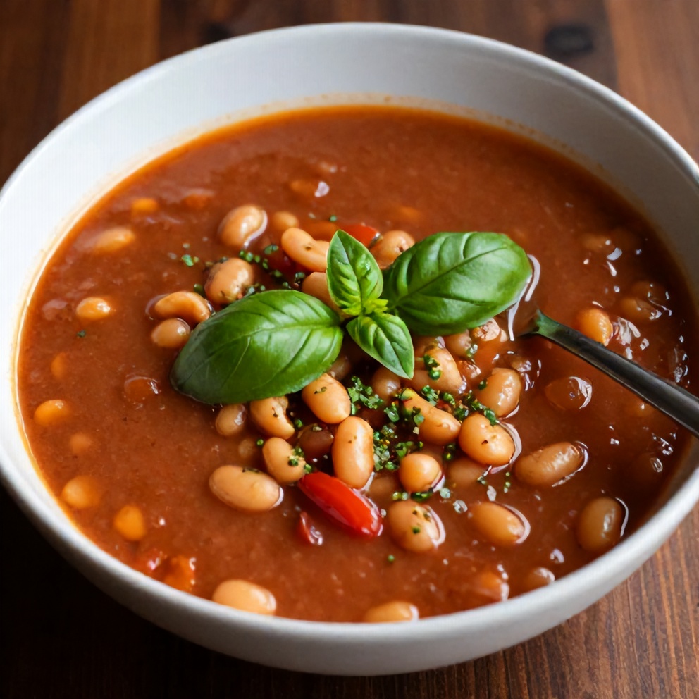 Easy Summer Minestrone Soup with Fresh Basil and Beans
