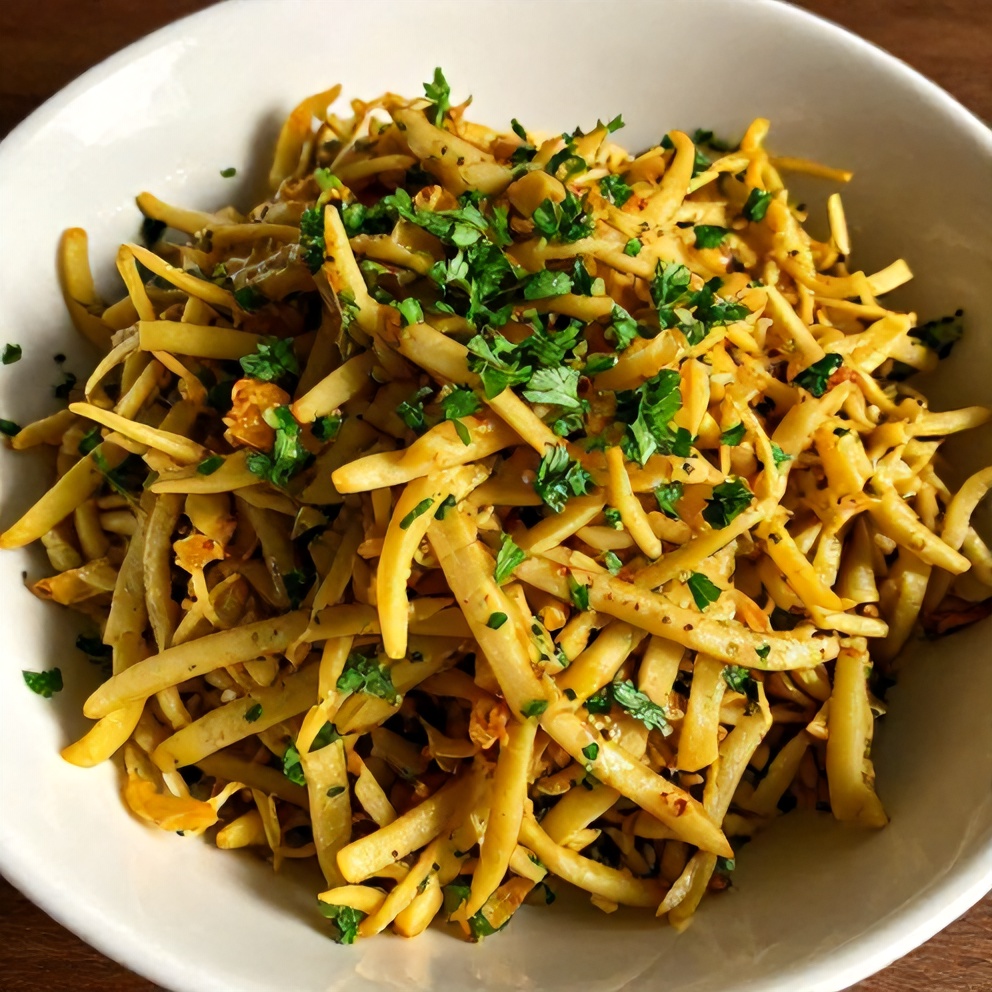 Sweet and Spicy Pickle Slaw served in a bowl