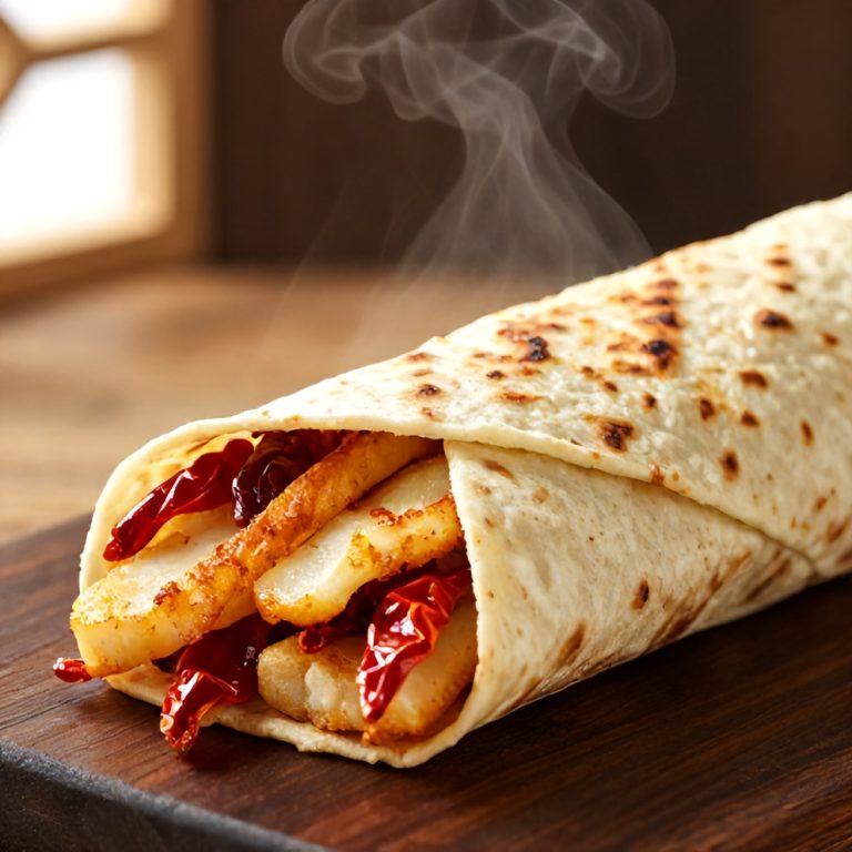 Easy Sweet Chili Halloumi Wraps