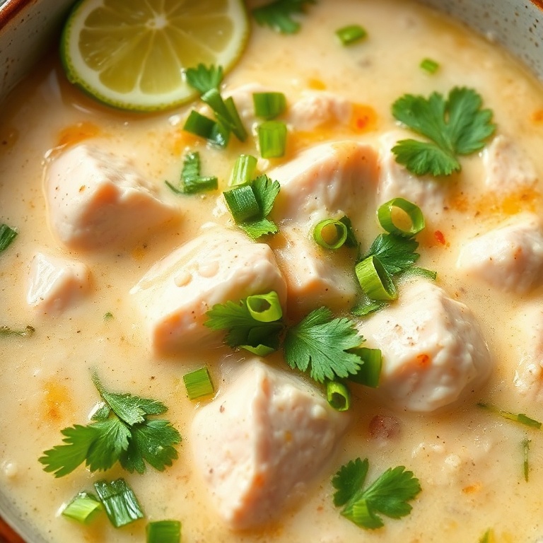 Easy Thai Coconut Chicken Soup