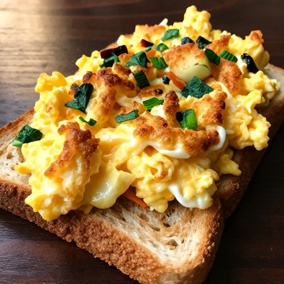 easy veggie scrambled eggs