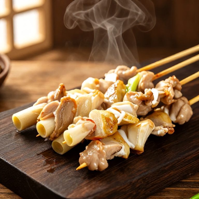 Vietnamese lemongrass chicken skewers