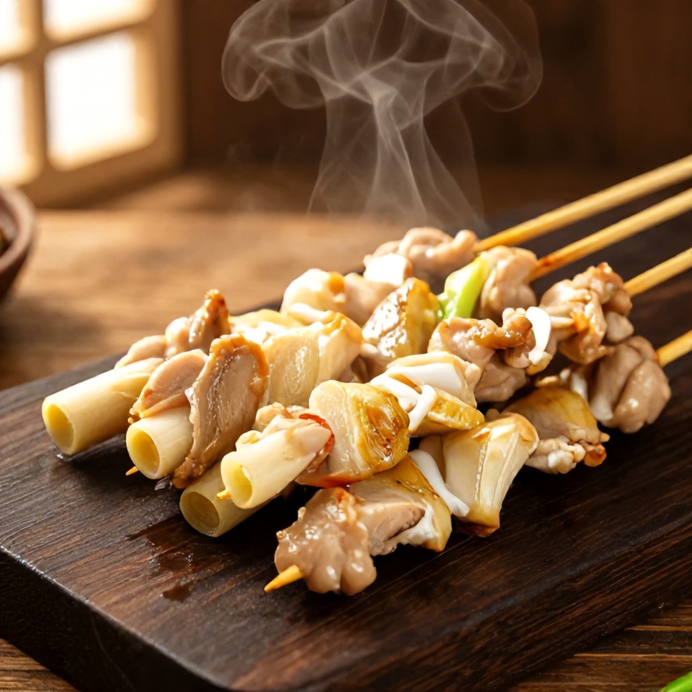 Vietnamese lemongrass chicken skewers