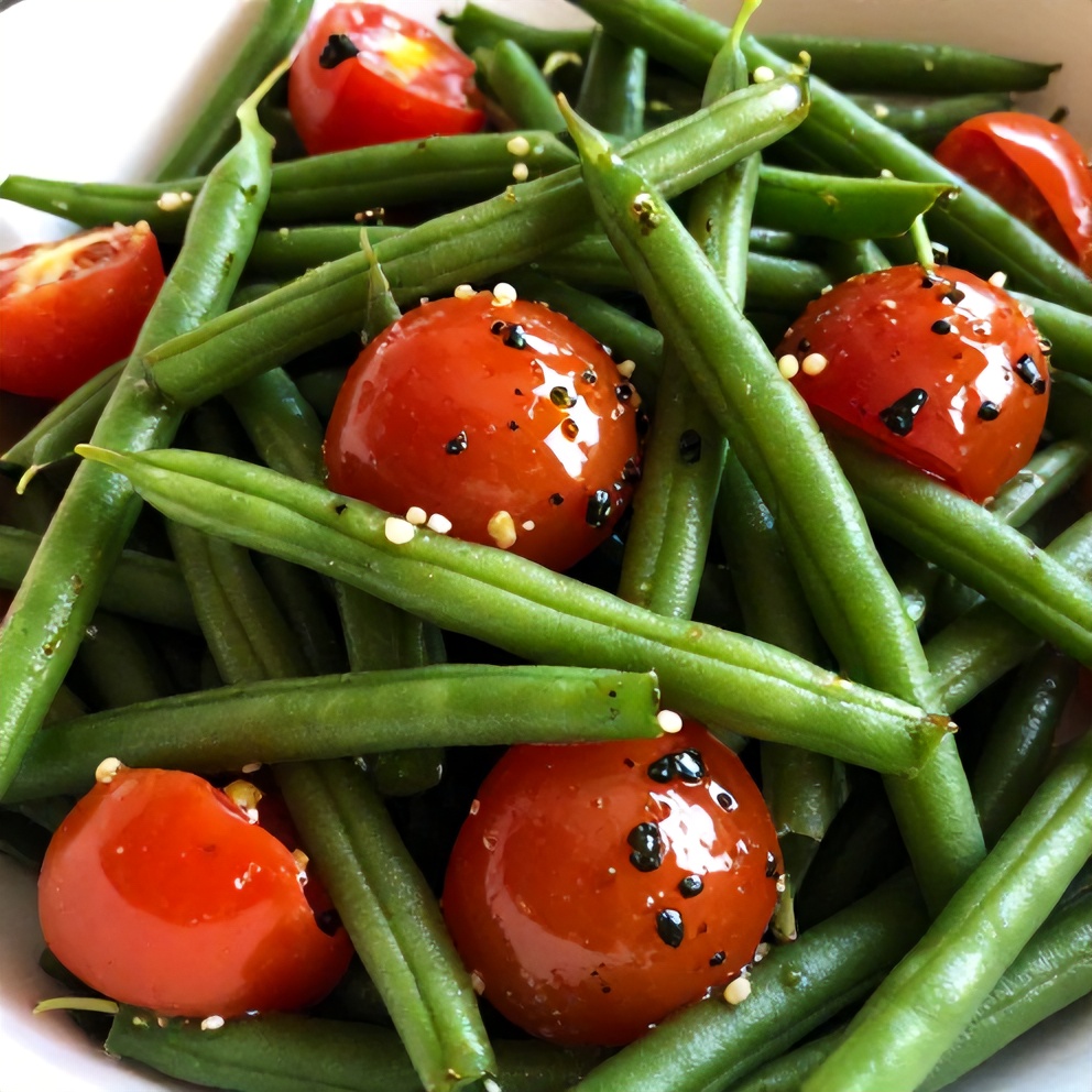 Fresh Green Bean and Tomato Salad