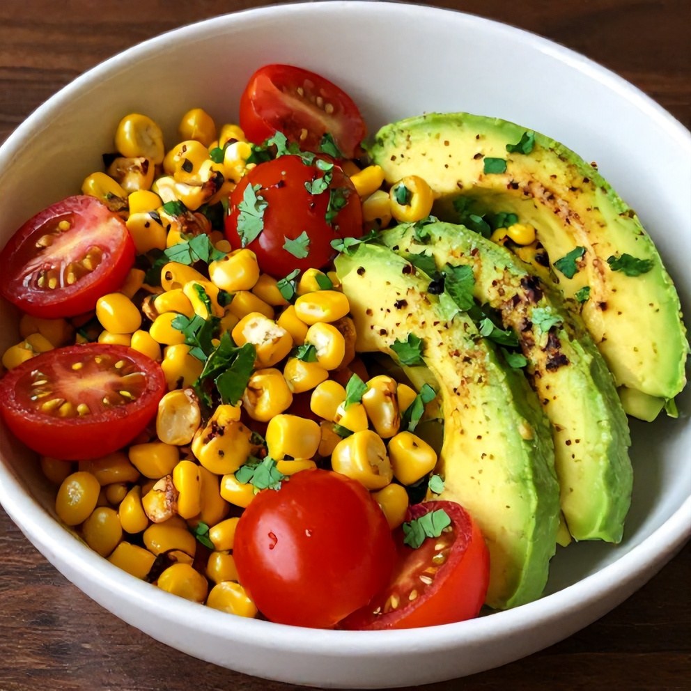 Fresh Grilled Corn Avocado Salad