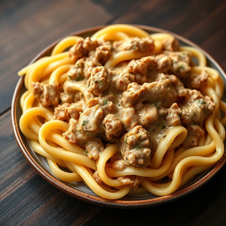 Ground Turkey Stroganoff