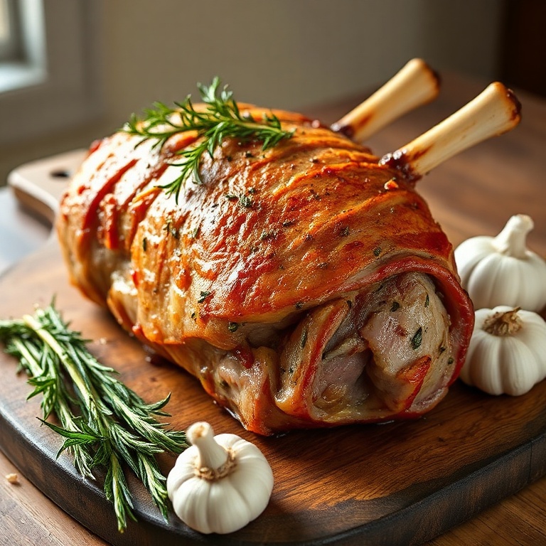 Herb Roasted Leg of Lamb