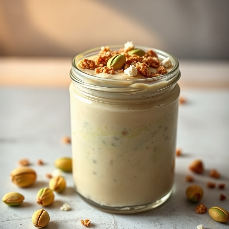 high protein pistachio pudding