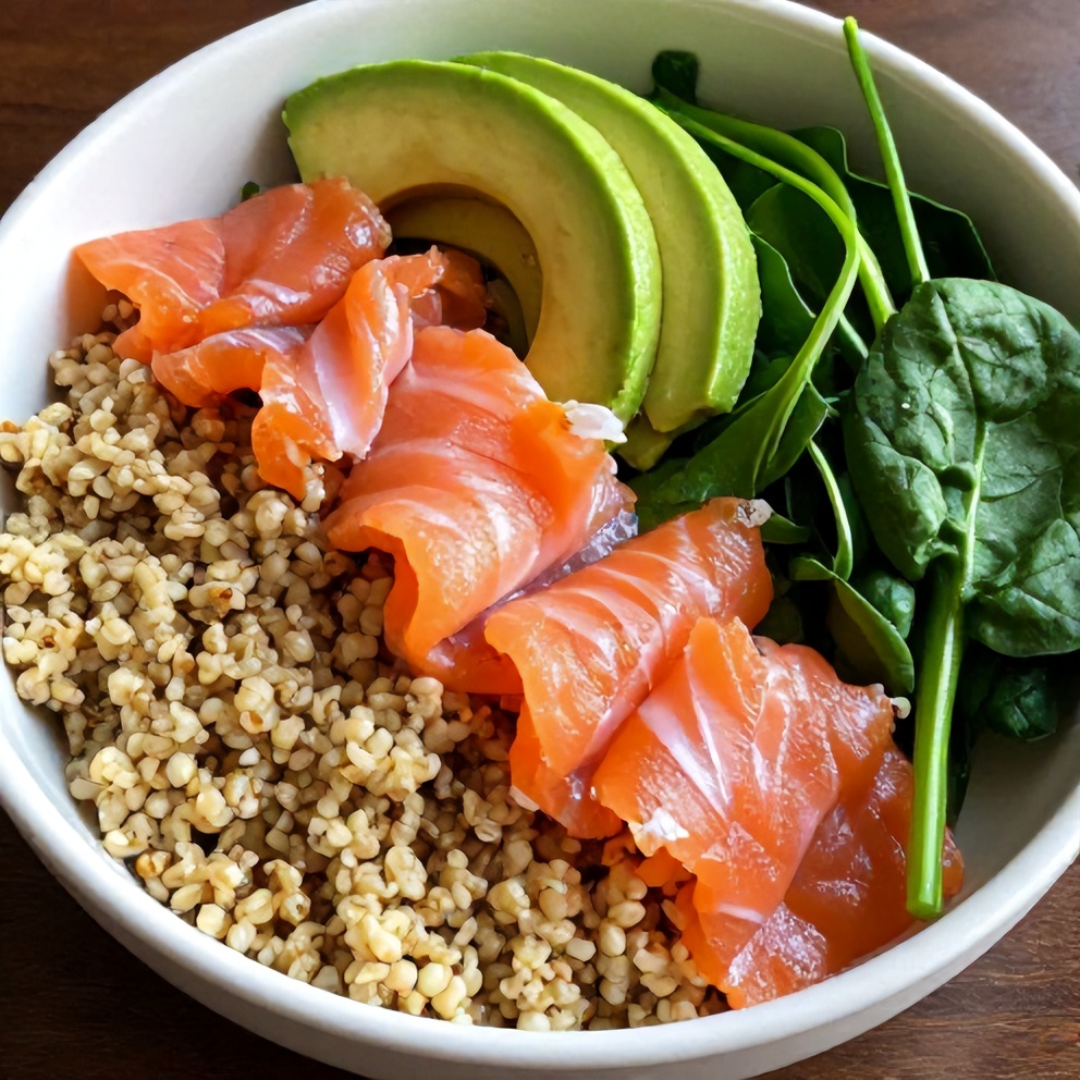 high protein smoked salmon quinoa breakfast bowls
