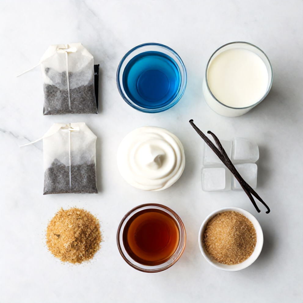 Iced Blue Tea Latte Ingredients