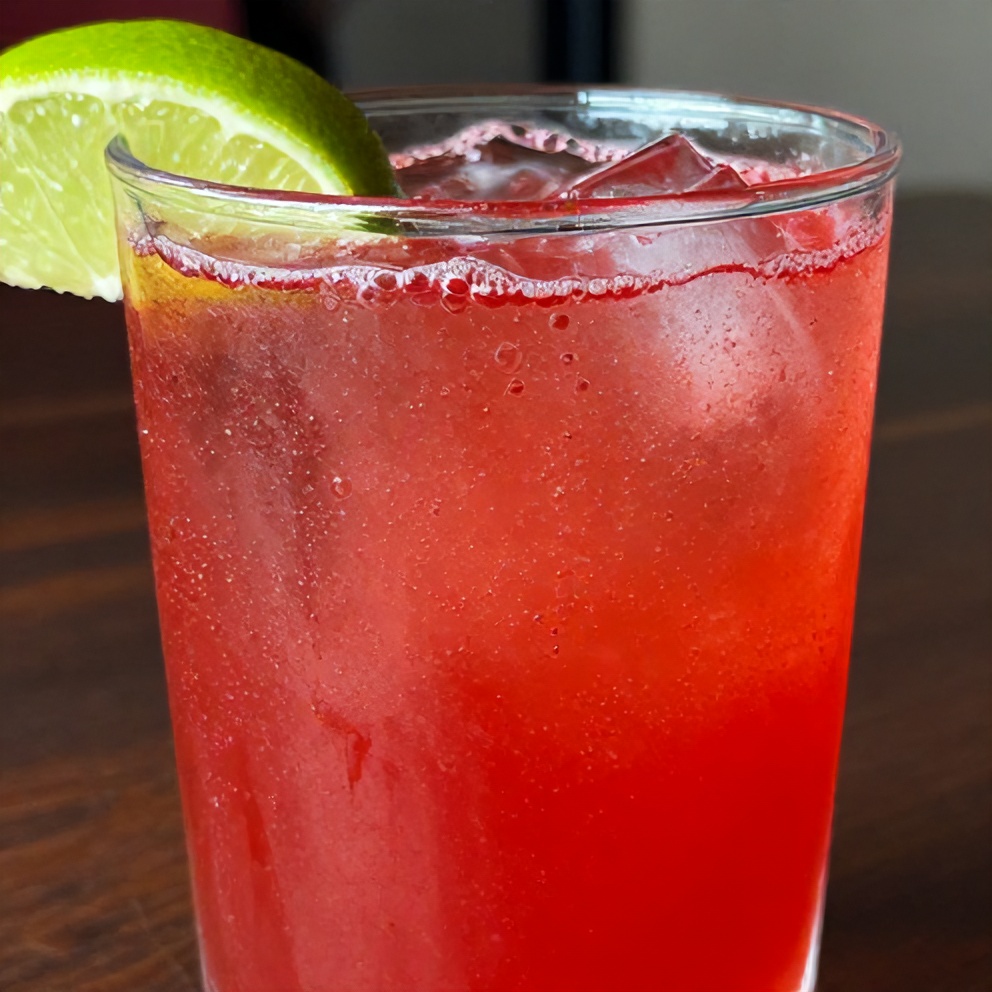 keto hibiscus lime sparkling water