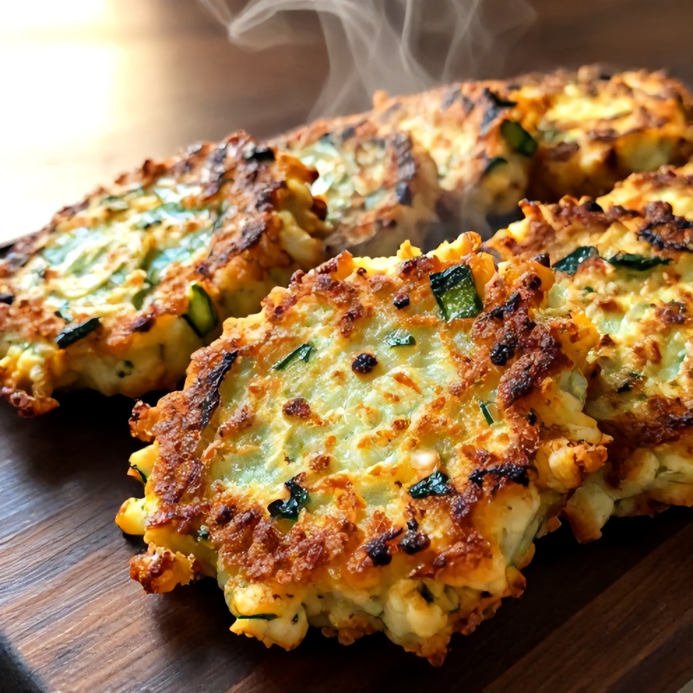 keto zucchini parmesan fritters