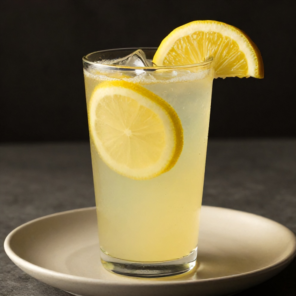Lemon Ginger Water garnished with lemon slices